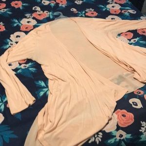 a.n.a. Light Pink Open Front Cardigan